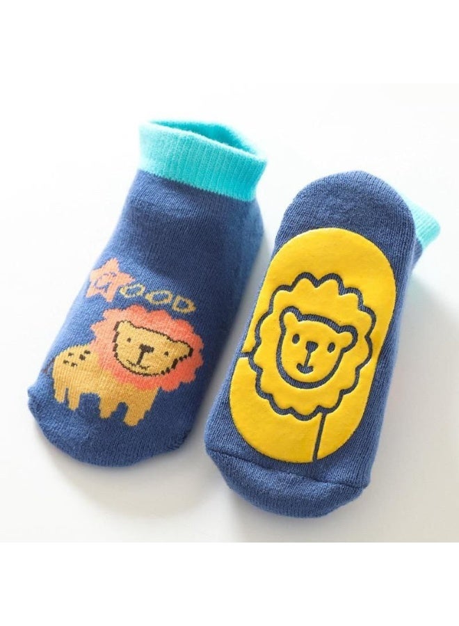 شراب أطفال من القطن مانعة للانزلاق مع رسومات كرتونية للأولاد والبنات،small 3-36 شهر، موديل 245